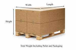 FSL Freight Service - Shipping Box Dimensions Example